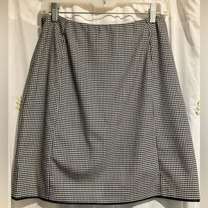 Black/White Houndstooth Jil Sander Skirt
